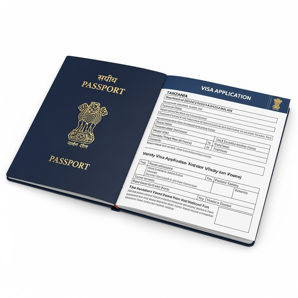 Passeport indien avec visa Tanzanie