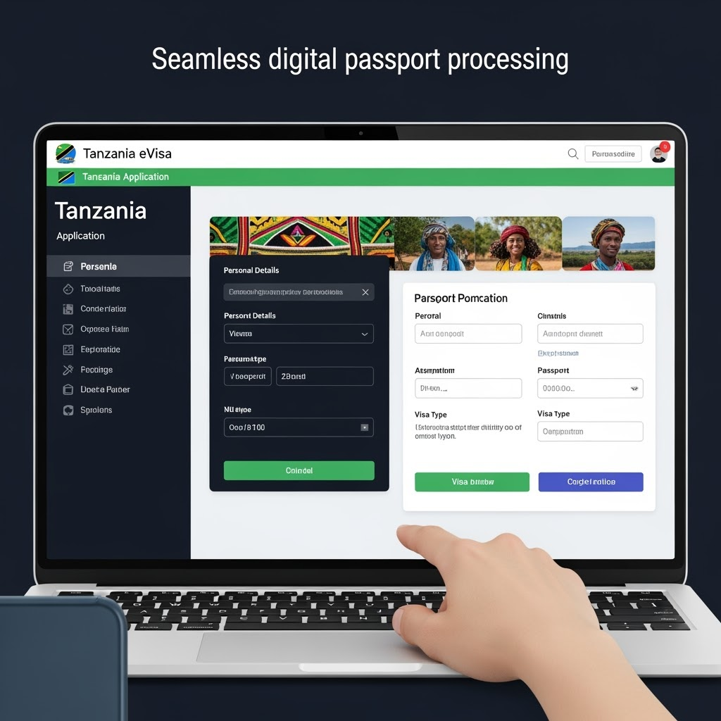 Tansania eVisum Online Antrag